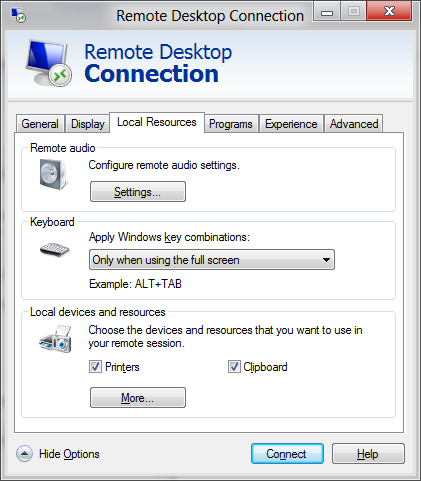 Remote Desktop Sharing Vista Xp